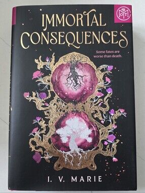 Immortal Consequences by I. V. Marie - Hardcover Book With Sprayed Edges
